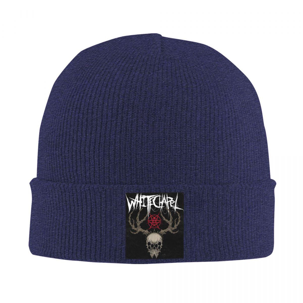 

Whitechapel Rock Metal Band Warm Knitted Cap Fashion Bonnet Hat Autumn Winter Outdoor Beanies Hats for Men Women Adult One Size