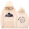 Unisex Gothic Hoodie Streetwear Oversized Pullover Sweatshirt Met Geribbelde Zoom Mannen Vrouwen Herfst