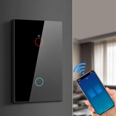 מתג תאורת פאנל LED חכם WiFi RF433 אפליקציית Smart Life Tuya שליטה חיישן מגע מתגי קיר עבור Alexa Google Home AC110V-220V