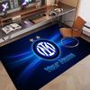 Custom Rug Inter Milan Pattern Print Name Text Soft Non‑Slip Floor Carpet for Home Indoor Decoration