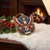 250th Anniversary Christmas Ornament Ornament, USA Santa Train 2D Flat Acrylic Decoration Patriotic Themed Party Supplies for Tree Holiday Decor, 1776