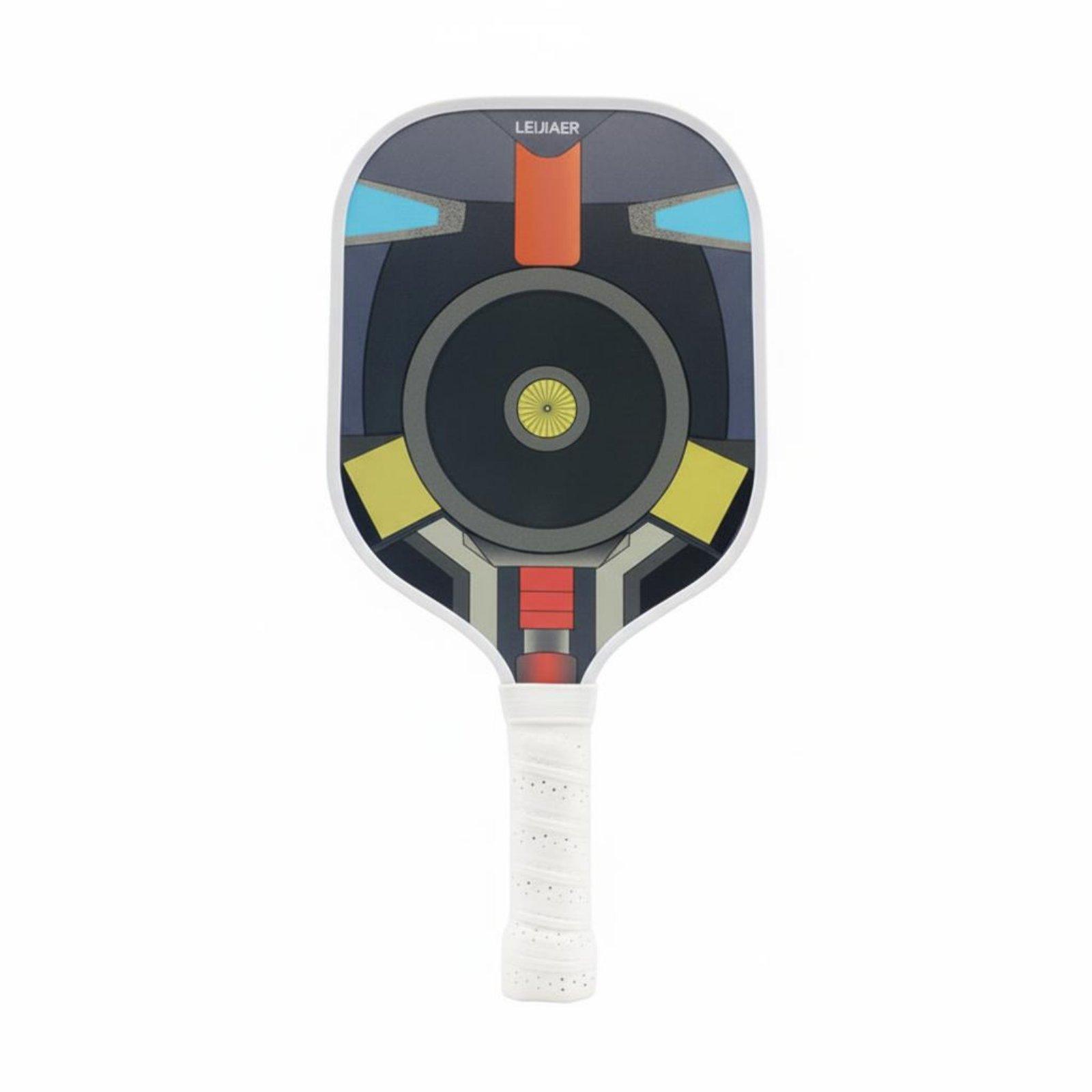 Raquette de Pickleball pour Enfants Durable Motif Dessin Animé Raquette de Pickleball pour Enfants Raquette Ergonomique Grip Hexagonal Intérieur