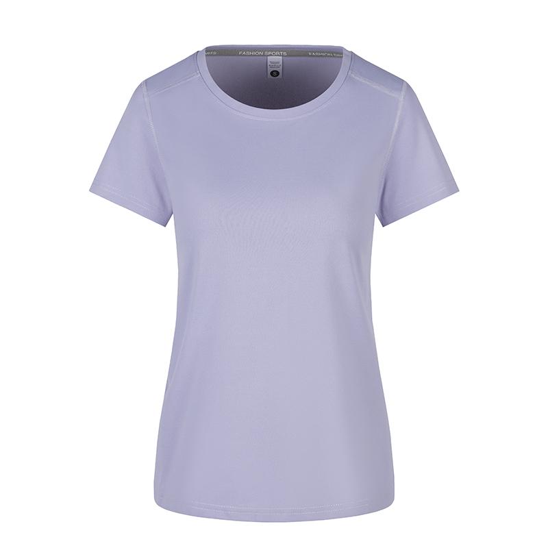Camiseta de Verano de Seda Helada de Secado Rápido para Mujer, Camiseta de Manga Corta para Deportes al Aire Libre para Mujer