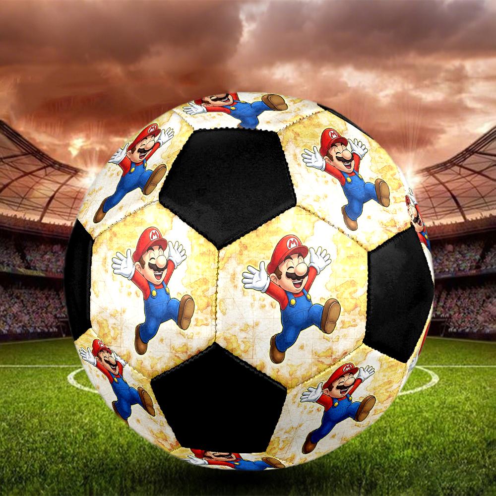 1pc Super Mario Football Soccer Ball Size 5 Indoor Soccer Ball Fashion Colorful Backyard Game -Great For Sports Fans Gift HE105