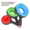 Canning Funnel PP Silicone Material Clip Circle Design 3 Colors 3 Size Foldable Lightweight Wide Mouth Funnels