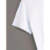 European Size Emotional Themed Simple Stroke Printed Short Sleeved T-shirt, Women'S Casual And Lazy Style Top, Daily Fashionable Dressing Item