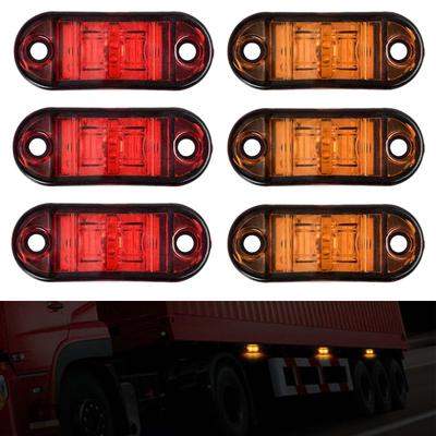 LED Side Marker Lamp, /24V, Set of 6, Side Marker Lamp, LED High Brightness,