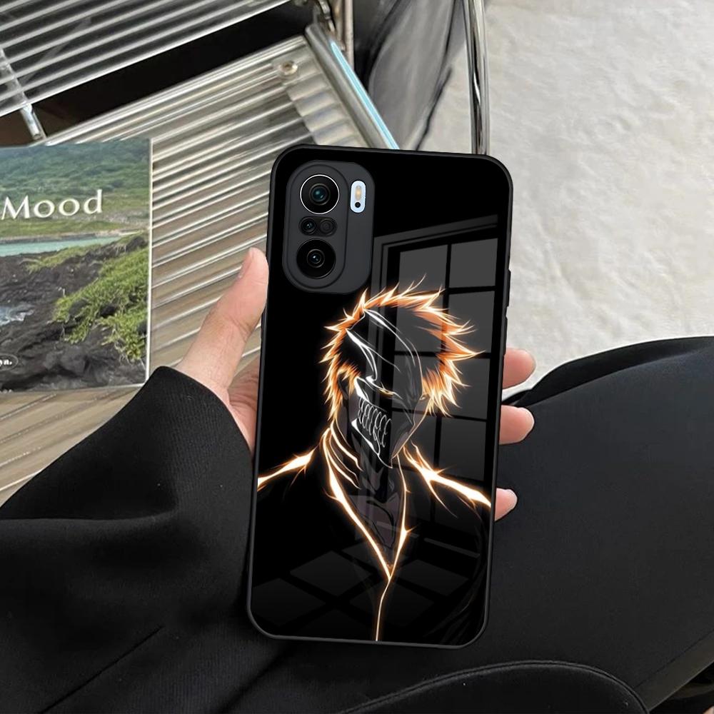 Japan B-Bleachs K-Kurosaki Ichigo Phone Case for Xiaomi Redmi Note 14 13 12 11 Ultra Pro Lite 5G toughened glass Cover