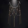 1 PC. Neuer Stil Perlen-Haarschmuck. Quaste Haarkette für den Hinterkopf. Weibliches Haaraccessoire, besonders geeignet für