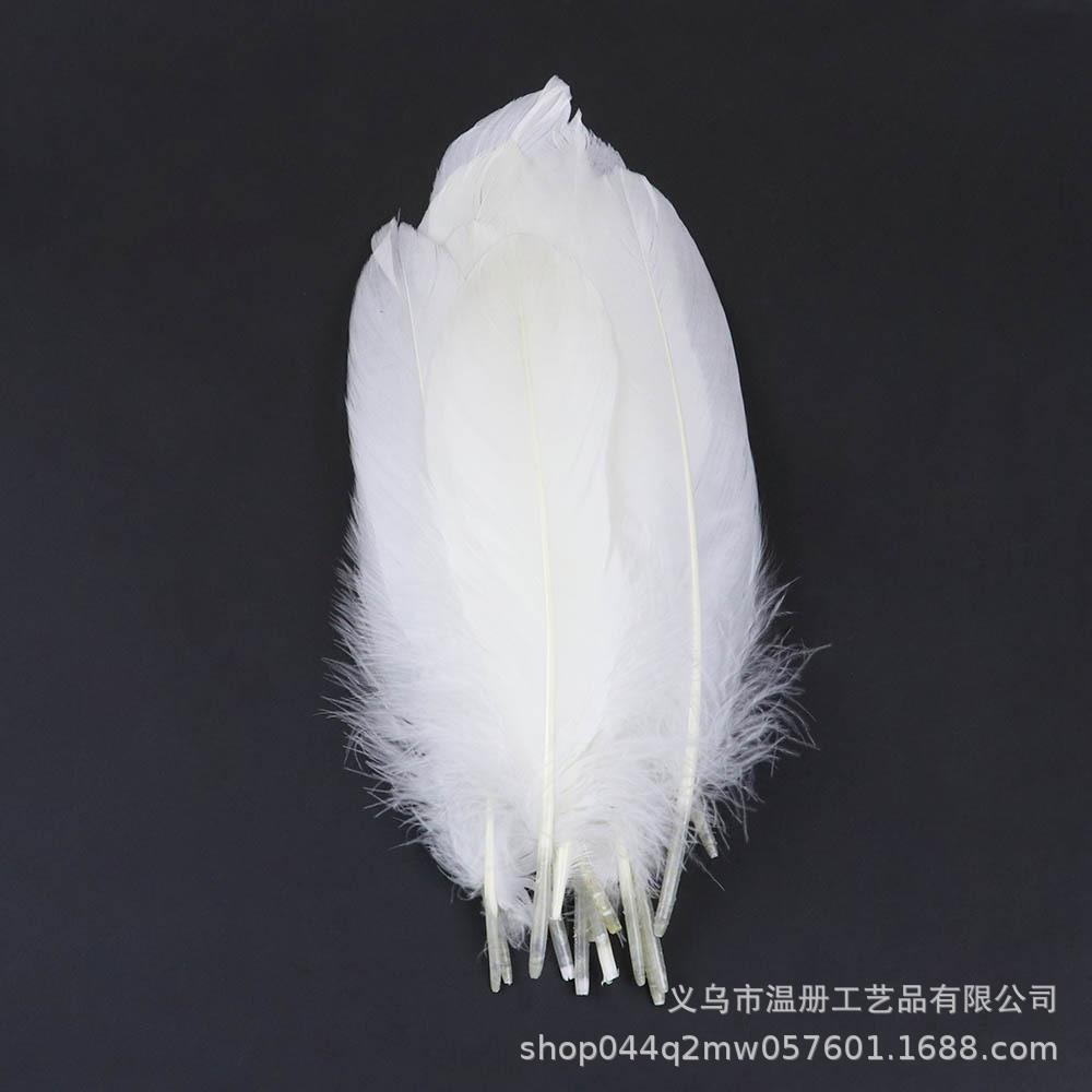 High-Quality Colored Goose Feathers Large Floating Feathers Children'S Handmade Clothing Materials Macaron Feather Accessories