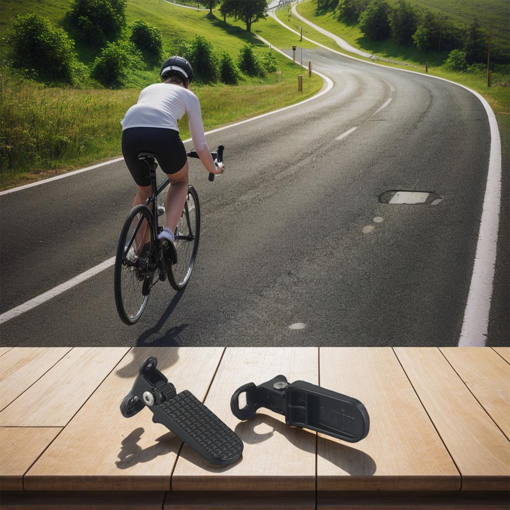 Mountain Bike Rear Pedal Footrest Aluminum Alloy Electric Bicycle Foot Peg