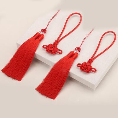 TARATI Car Hanging Decoration, Chinese Knot, Approx. 26cm, Hand-knitted, Awaji