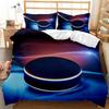Ice Hockey Duvet Cover Set Twin Hockey Sport Player Bedding Set Winter Extreme Sport Game Polyester Comforter Cover Set King