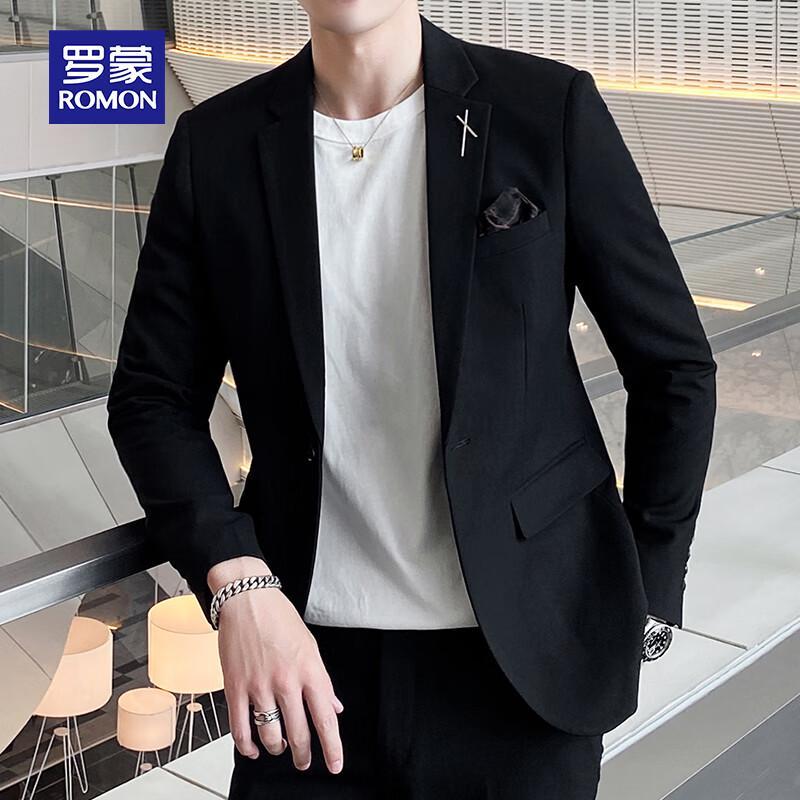 Romon Men s Slim Fit Business Suit 38