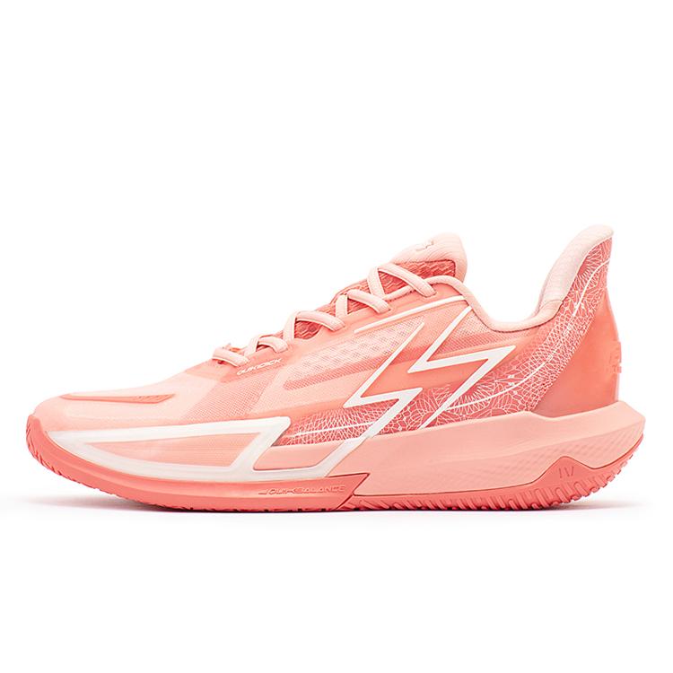 New 361° Big3 4.0 QUICK Cushioning Anti Slip And Wear Resistant Support Low Top Basketball Shoes Unisex White Red 572321105-7