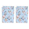 2pcs Diapers Wet Dry Bag Waterproof Double Zipper Printing Washable Reusable Wet Dry Diaper