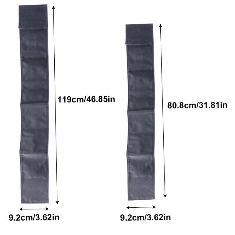 Canvas Black Shoulder Strap Billiard Cue Bag Portable Cue Carriers Foldable Snooker Cue Case Billiards Accessories