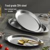Huihuang 304 Stainless Steel Oval Fish Plate