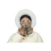 Balaclava Ski Face Cushion for Women Fleece Lined Windproof Floral Scarf Hat Thermal Face Guard Neck Warmer for Cold Weather