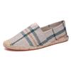 Summer Canvas Slip-On Espadrilles with Linen Sole - Casual Solid Color Hemp Rope Fisherman Shoes