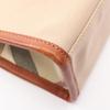 Used BURBERRY Nova Check Tote Bag Canvas Leather Beige Brown Used Women