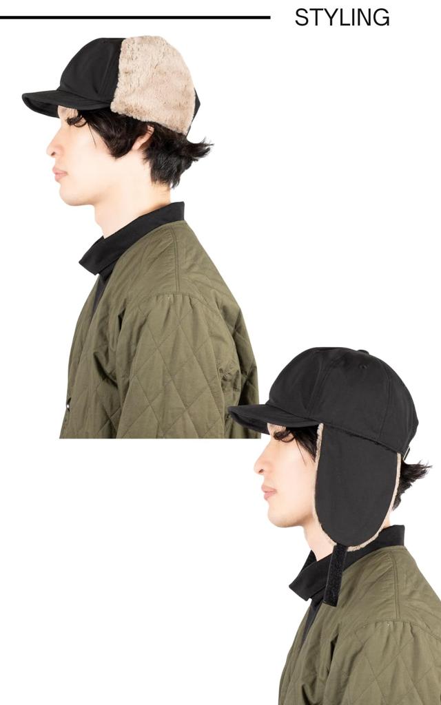 Nylon Fur Umpire Flap Ear Cold [Fabulous] Cap, Cap, Earmuffs, Fluffy, Fluffy, Covers, Hat, Autumn/Winter, Protection, Windproof, Unisex, Unisex.