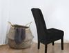 Cover Chair Thick Black Velour Size L Large High Backrest 70Cm