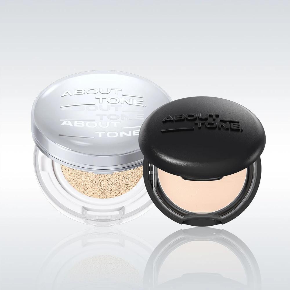 [SET] Skin Layer Fit Cushion (8 colors) + Blur Powder Pact (6 colors) AT.21.5 Warm Beige
