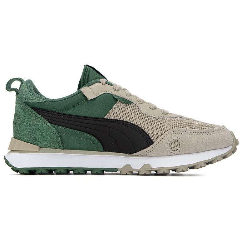 Puma Rider Fv Block Fabric Synthetic Leather Sports Low-Top Lifestyle Shoes Unisex Shoes Gray Green 388623-03