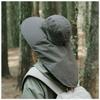 Summer Eaves Anti-ultraviolet Sun Hat Men and Women Outdoor Mountaineering Fishing Hat Cycling Face Cover Neck Sun Hat