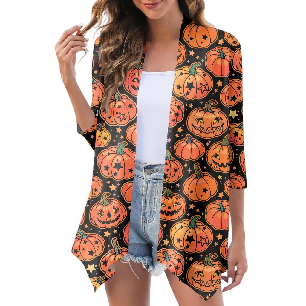 Women's Fashion Casual Cozy Halloween Cardigan Jacket