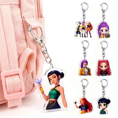 Witch Hunters Keychain Rich Character Modeling Lightweight Portable Key Chain Vibrant Color Anime Girl Charm Key Holder