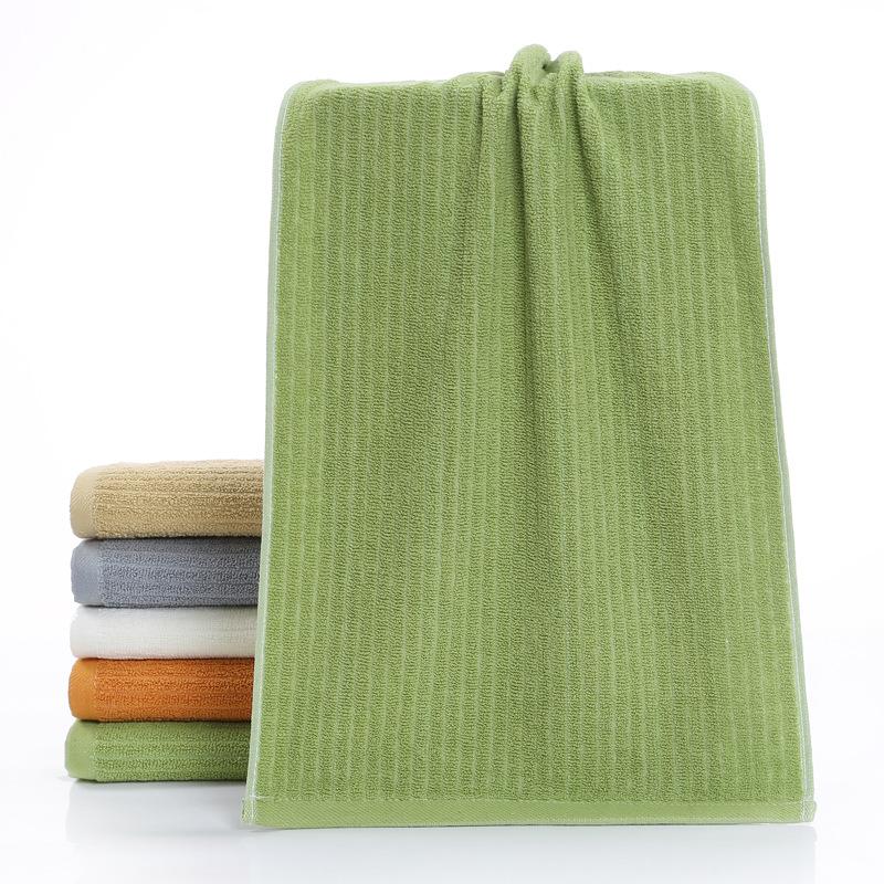 

Полотенце из чистого хлопка для охраны труда, домашнее подарочное полотенце, впитывающее, простое, с вертикальной полоской, пятицветное, хлопковое полотенце для лица, мытье лица 33*72