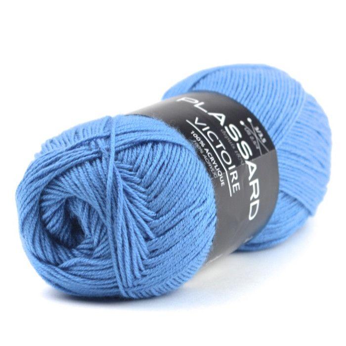 Fil crochet et tricot d'été Victoire 57 Bleu