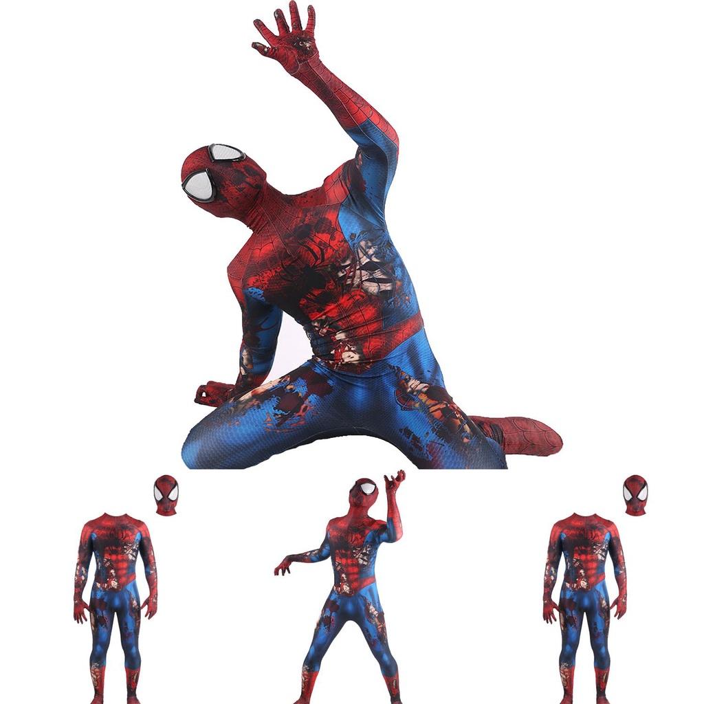 Zombie Spider-man Jumpsuit Perfect Voor Halloween En Cosplay Met Uitstekend Vakmanschap En Elastisch Materiaal.