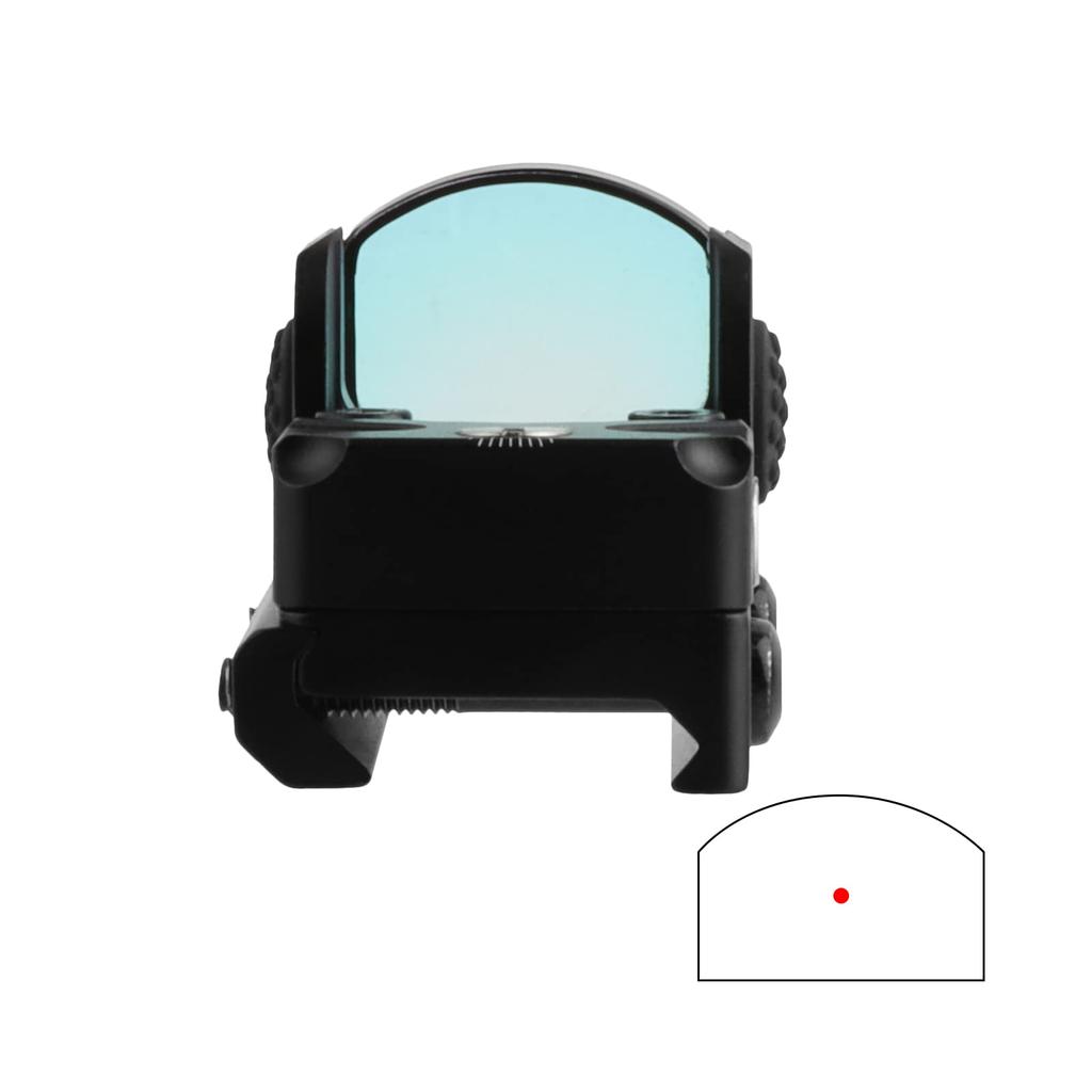FOCUHUNTER 1x22 2MOA Mini Micro Red Dot Sight, Vizor Optic Compact Profesional cu Funcție Wake-Up, Pornire/Oprire Automată, Rezistent la Apă,
