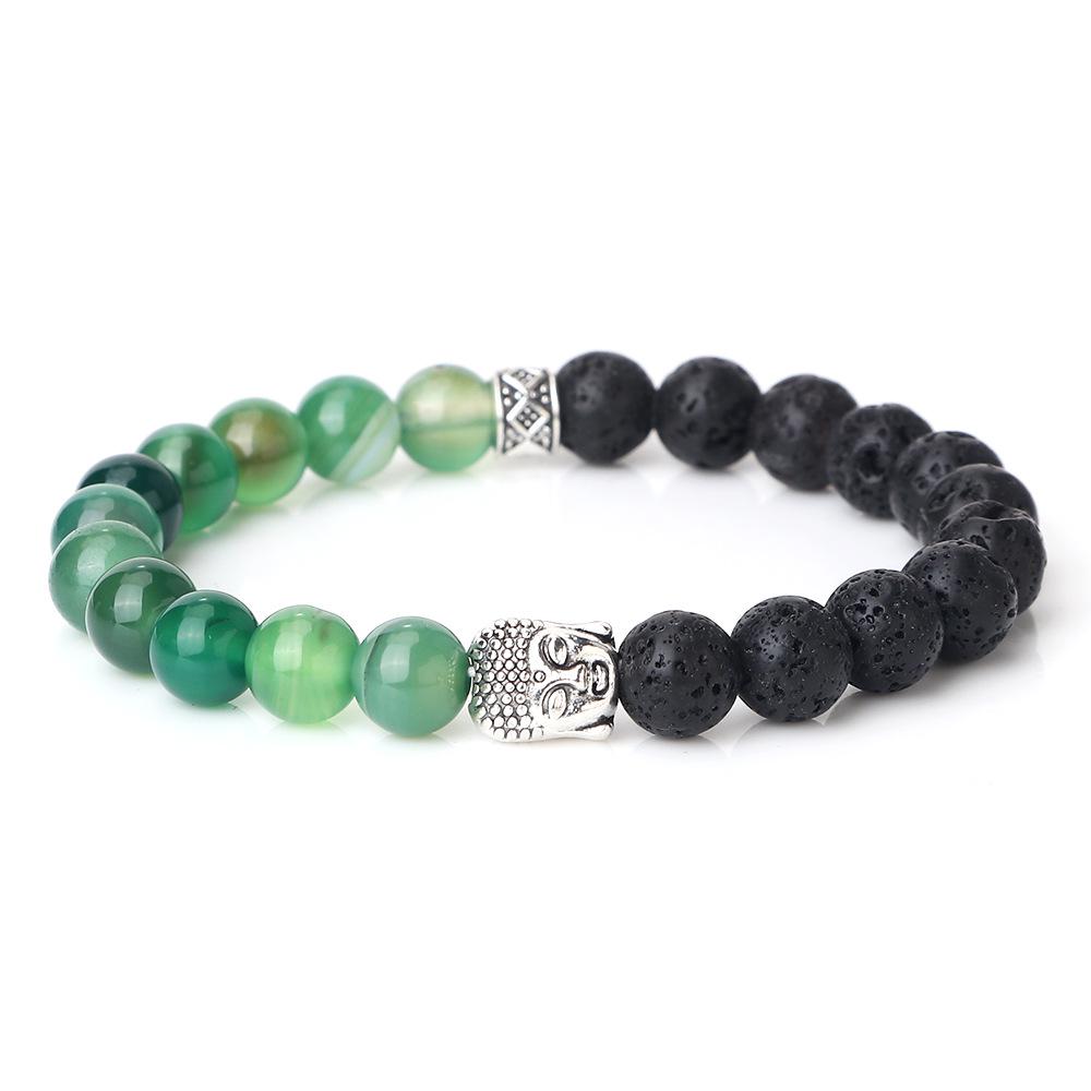Heren Yoga Boeddha Spacer Kralen Armband - 8mm Ronde Kralen - Nieuwe Collectie