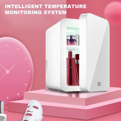 8L Mini Make-up Kühlschrank mit LED-Licht Spiegel Tragbarer Kosmetik Aufbewahrung Kühlschrank Kühl&Wärmer Gefrierschrank für Auto Dual