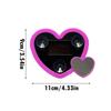 Car Interior Lights Suction Cup Love Heart Shape Lamp Solar Powered LED Interior Car Lights universal Auto Ambient Lighting