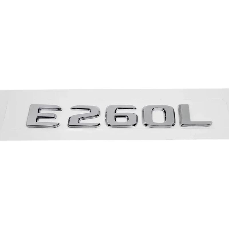 3D Letters Car Tail Emblem Rear Trunk Sticker Badge for Mercedes Benz E200L E260L E300 E320L E320 E350L E350 E500 E550 E Class