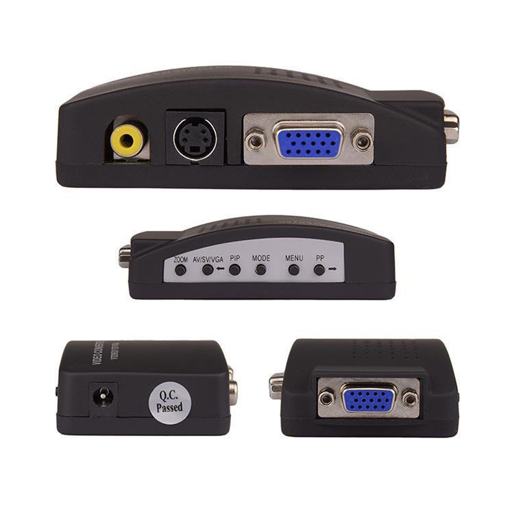 AV to VGA/BNC Video Converter - RCA to Monitor Adapter