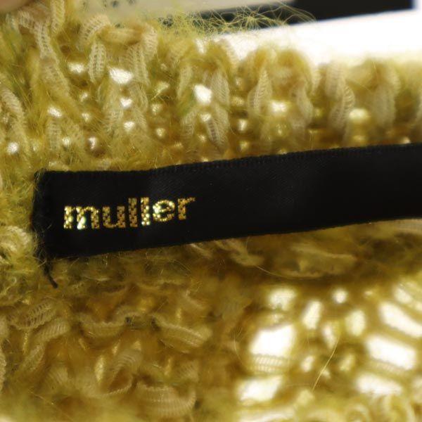 Unused Muller Wool Blend Long Sleeve Design Knit Sweater 38 of Yoshiokubo Women Used
