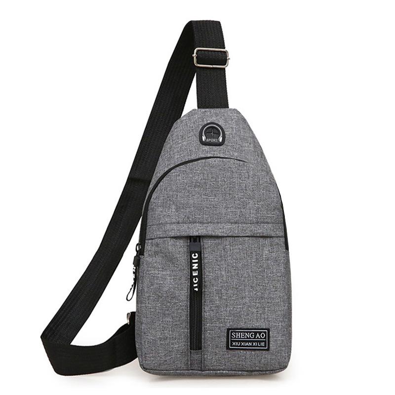 Chest Bag Men's One Shoulder Crossbody Bag Mini Simple Sling Bags Outdoor Sport Messenger Bags Daily Small Shoulder Bag for Men