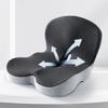 Memory Foam L-Shaped Integrated Car Seat Cushion with Back Support Sitting Pillow for Car Truck Desk Gaming Chair