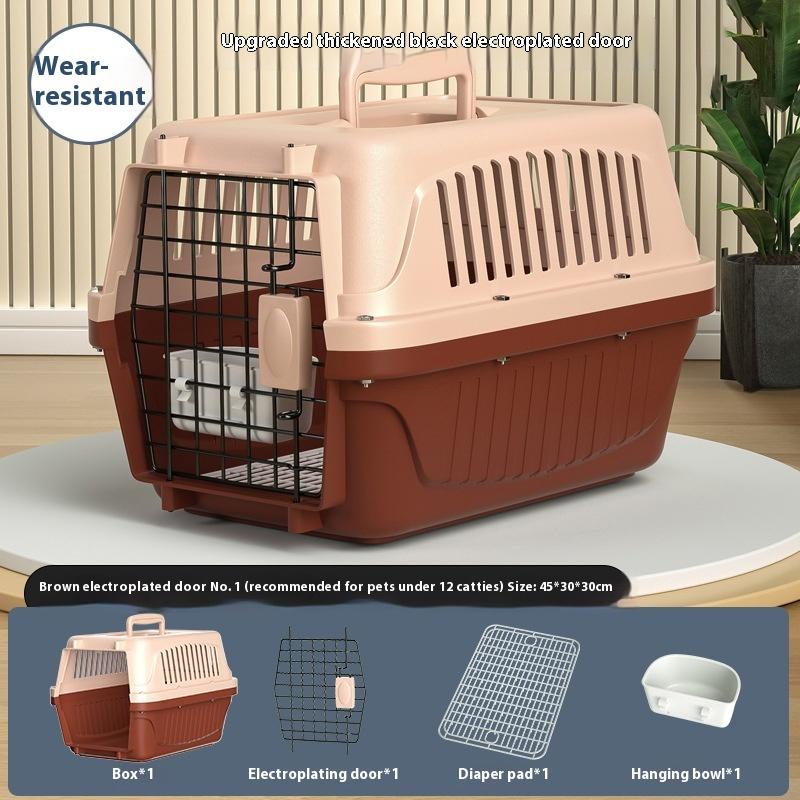 Tragbarer Katzenkäfig Haustiertransportbox Verdickte Haustiertransportbox Outdoor Handheld Versandbox Autotransport Haustiertransportbox Haustierbedarf