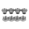 17mm Wheel Hex Hubs Adapter Nut Anti Dust Cover for HSP HOBAO TEAM C 1 8 RC Car(Titanium Color)