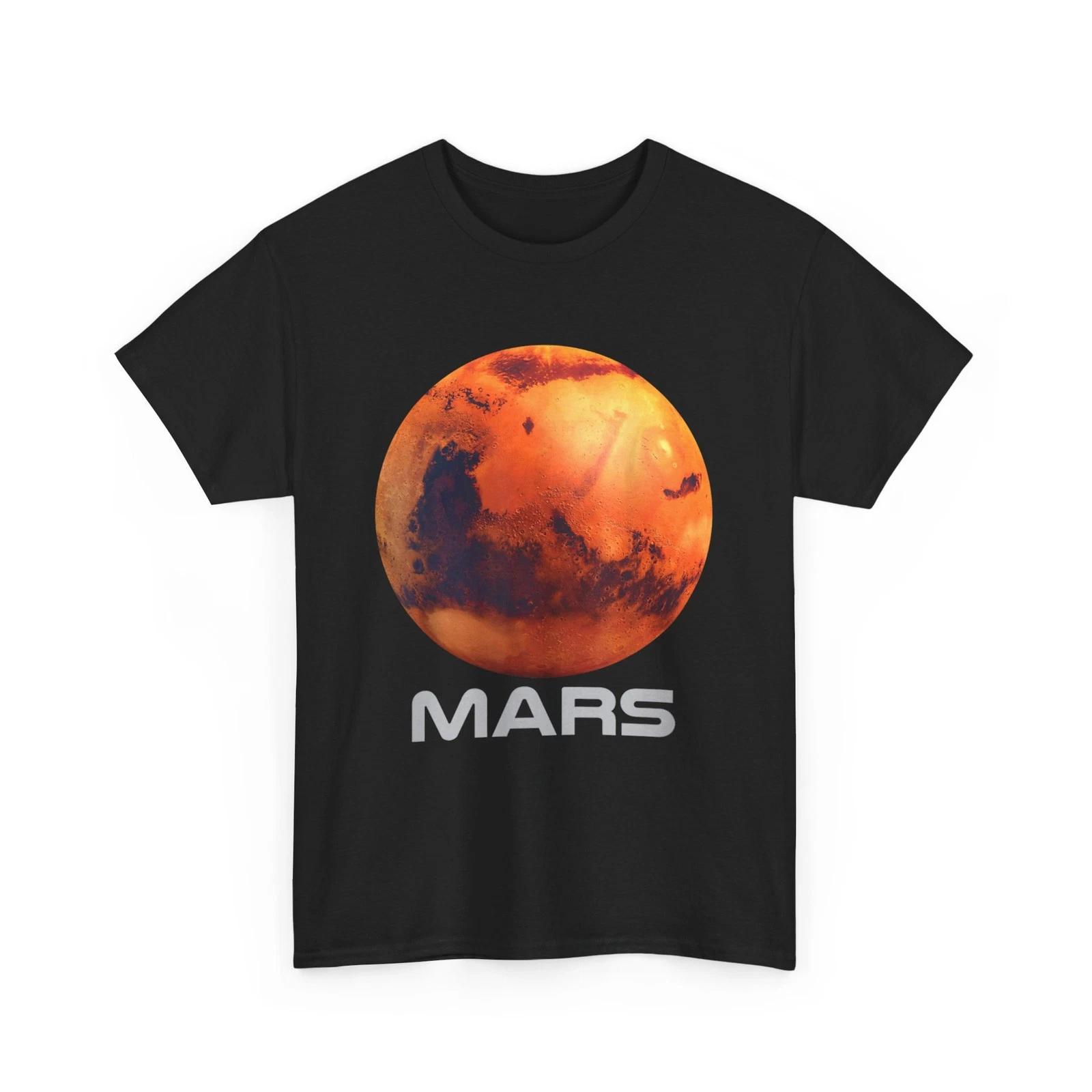 Mars Planet T shirt, Solar System Planet Space Exploration Shirt 3XL
