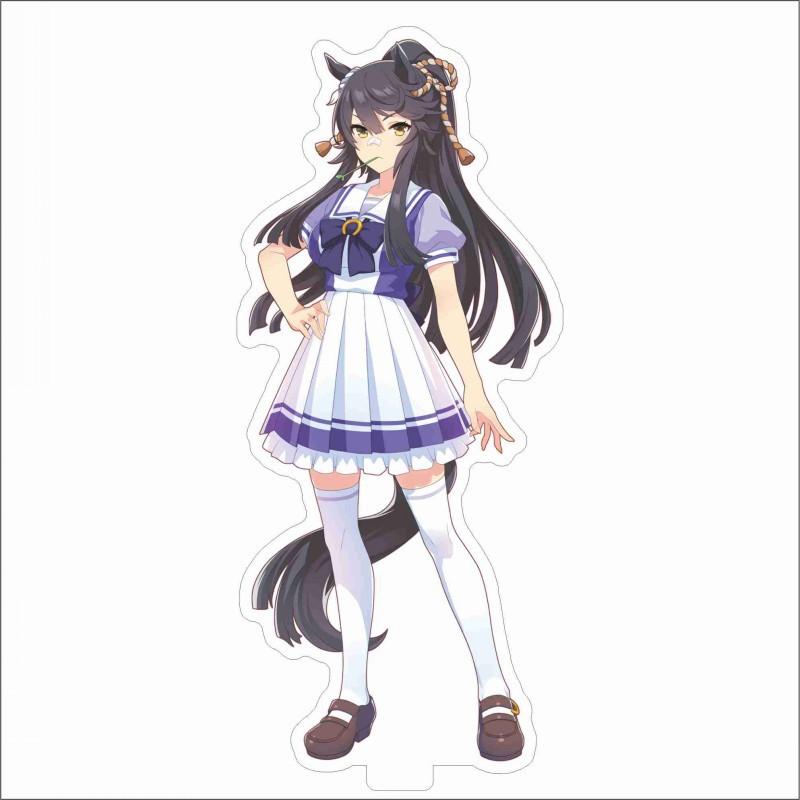 Japan Beautiful Derbil 15 Cm Cartoon Characters Acrylic Double-sided Stand Model Kawaii Cute Office Decoration Panel Permanent Recording Fans