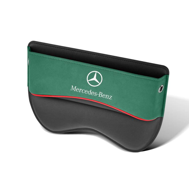 Scatola portaoggetti per fessura sedile auto Portabicchieri in pelle Accessori Per Mercedes-Benz AMG Classe A B C E S V R A45 C43 CLA GLA GLB GLC SLK SL