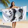 1PC Cute Panda Quick-Dry Microfiber Bath Towel Soft Absorbent Compact Ideal for Swimming Travel Everyday Use Beach Accessories